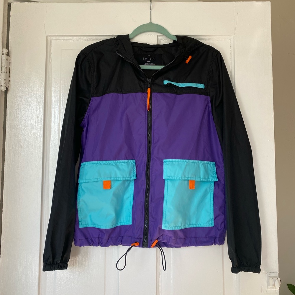 NWOT Zumiez Color Block Windbreaker